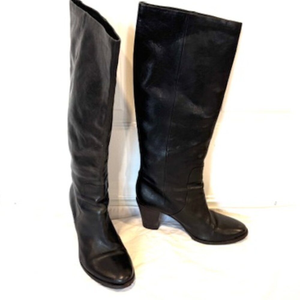 Gorgeous Moma Tall Black Heeled Boots (ladies 9)